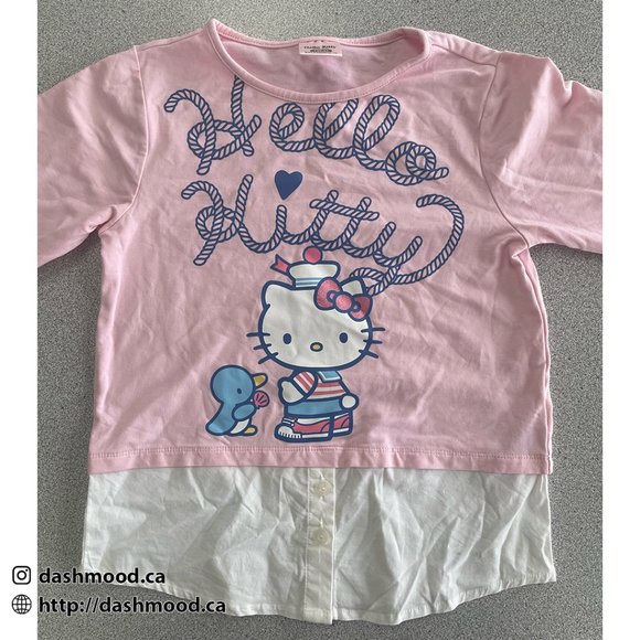 Girls' Hello Kitty Long Sleeve T-shirt - Picture 1 of 6